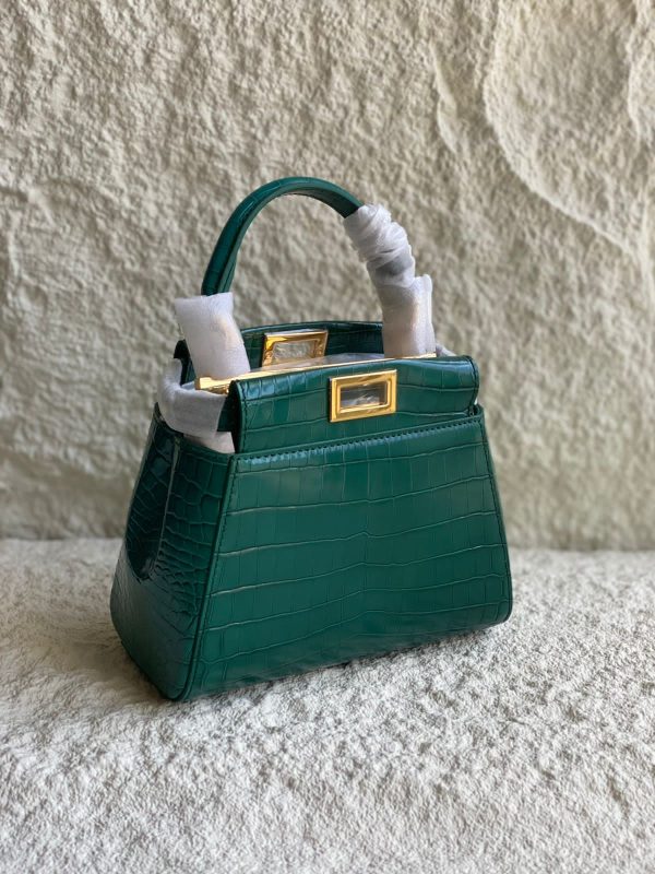 Fendi Peekaboo Crocodile Mini Bag - Image 2