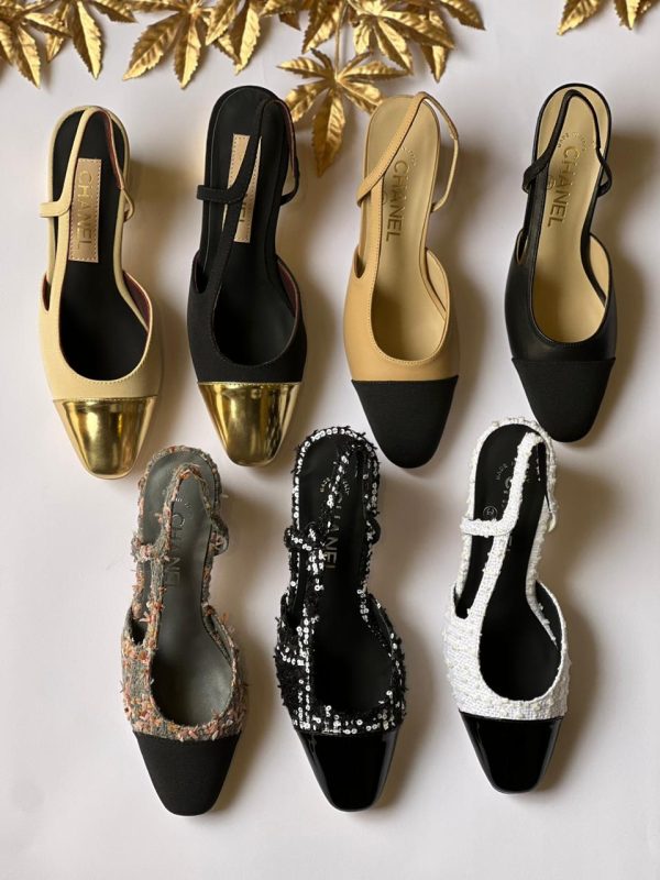 Chanel Classic Two Tone Pump Shoes