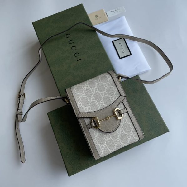 Gucci Gg Supreme Horsebit 1955 Mini Bag - Image 3