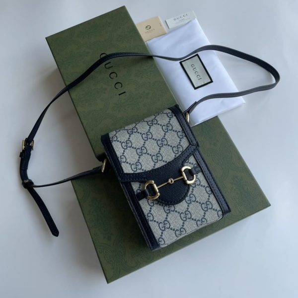 Gucci Gg Supreme Horsebit 1955 Mini Bag - Image 5