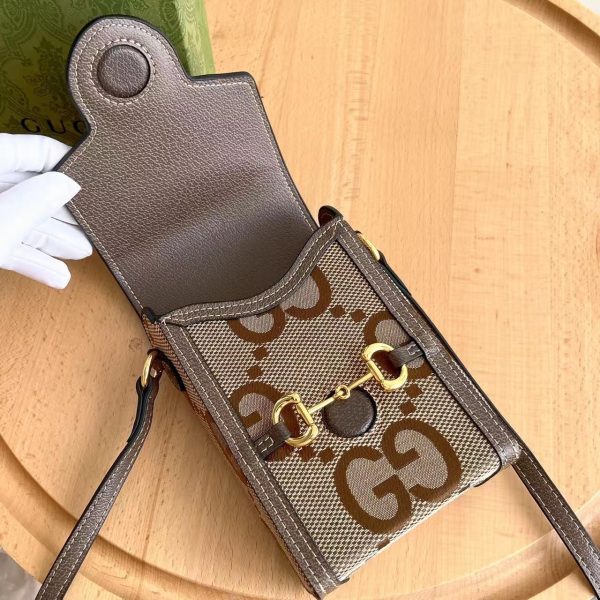 Gucci Gg Supreme Horsebit 1955 Mini Bag - Image 9