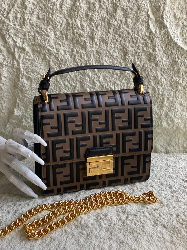 Fendi Kan I Bag Black Leather - Image 2