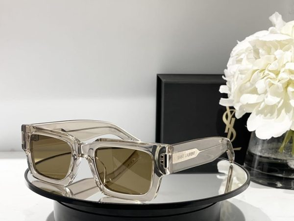 Saint Laurent Women's Black Cat-Eye Sunglass - Image 5