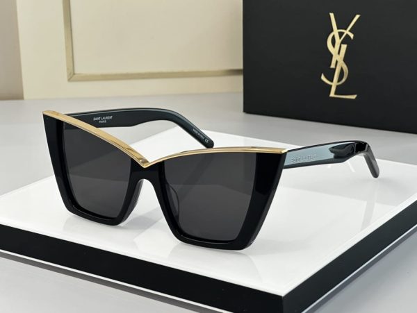 Saint Laurent Women's Black Cat-Eye Sunglass