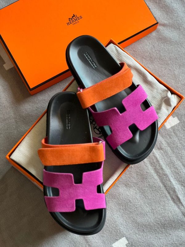 Hermes Chypre Leather Sandal - Image 14