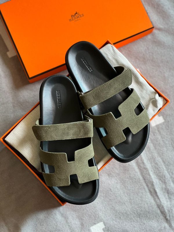Hermes Chypre Leather Sandal - Image 11