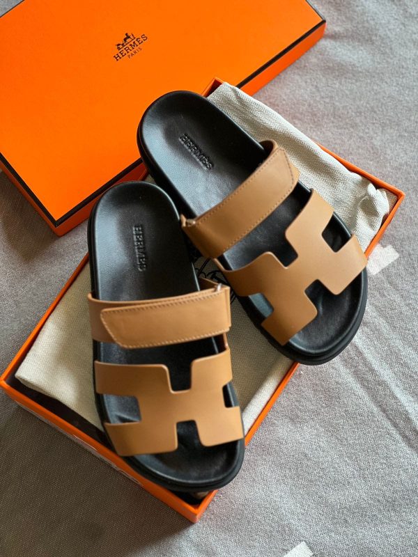 Hermes Chypre Leather Sandal - Image 2