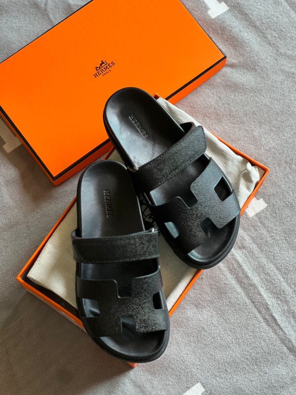 Hermes Chypre Leather Sandal - Image 4