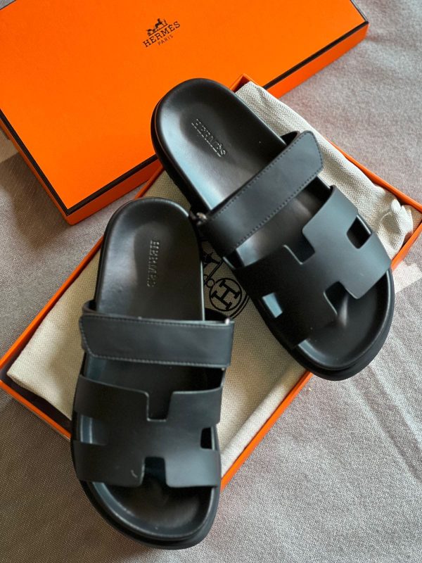 Hermes Chypre Leather Sandal - Image 5