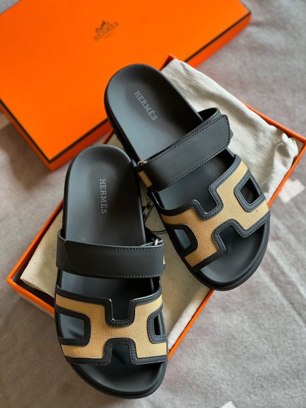 Hermes Chypre Leather Sandal - Image 7