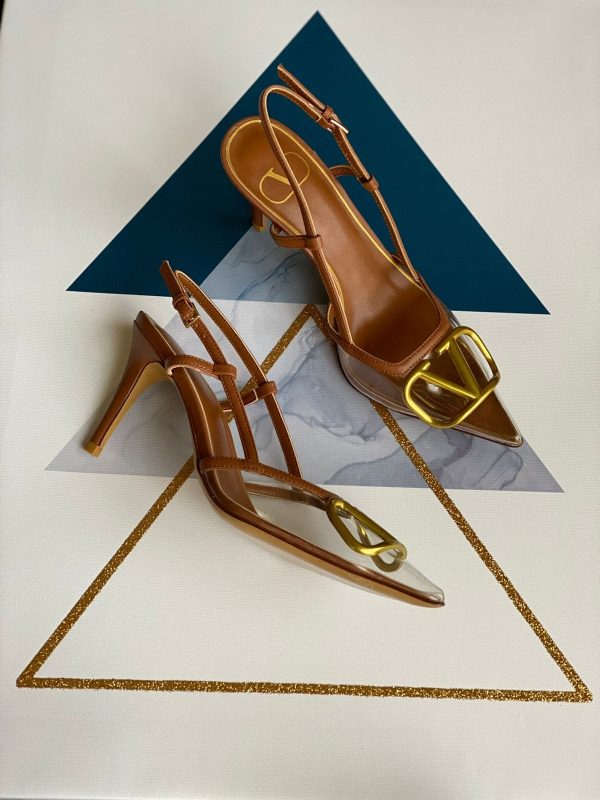 Valentino Vlogo Slingback Pump In Transparent polymer - Image 4