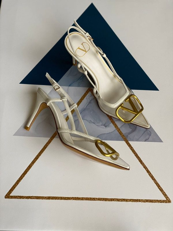 Valentino Vlogo Slingback Pump In Transparent polymer - Image 3