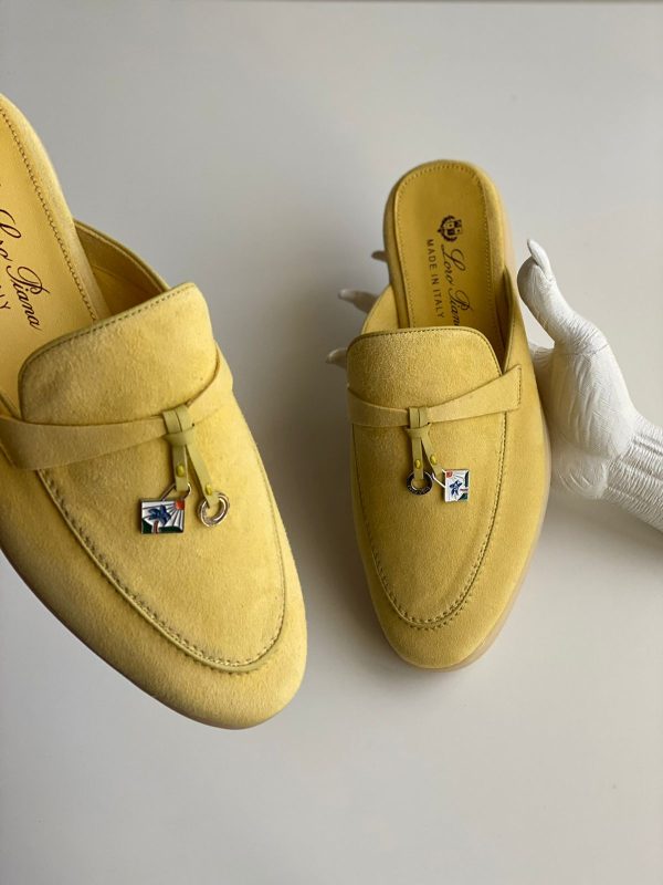 Loro Piana Suede Slippers For Women - Image 14