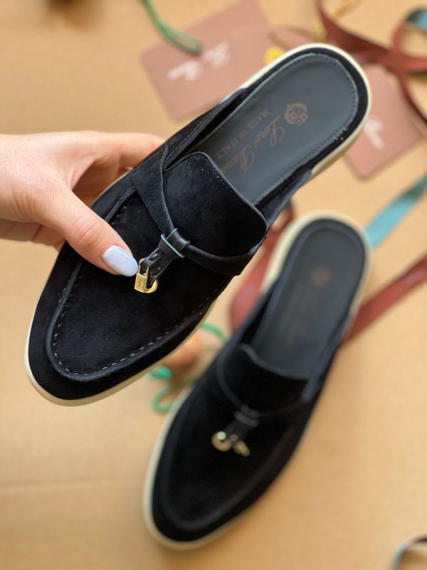 Loro Piana Suede Slippers For Women - Image 8