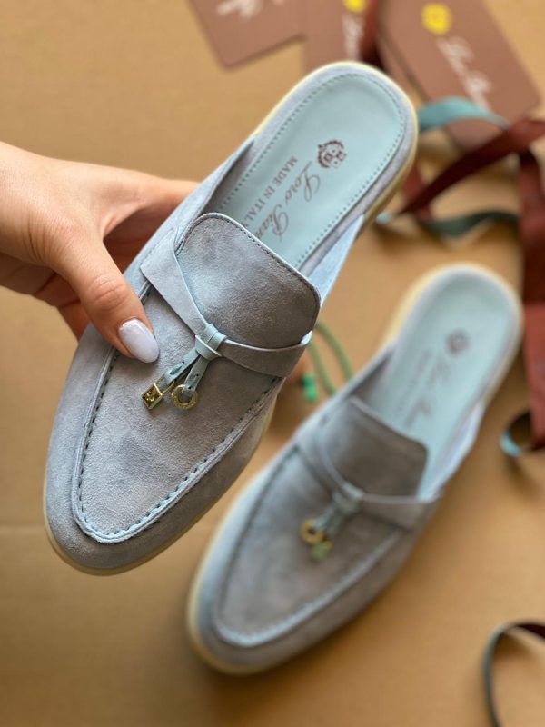 Loro Piana Suede Slippers For Women - Image 7