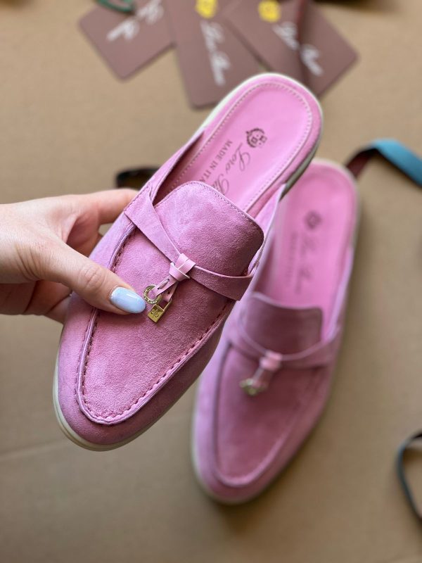 Loro Piana Suede Slippers For Women