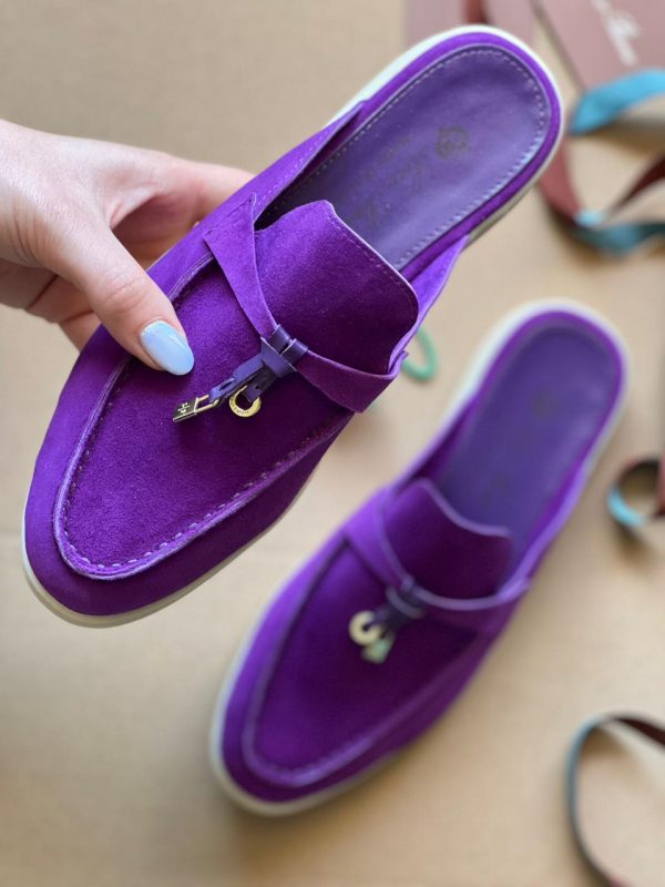 Loro Piana Suede Slippers For Women - Image 6