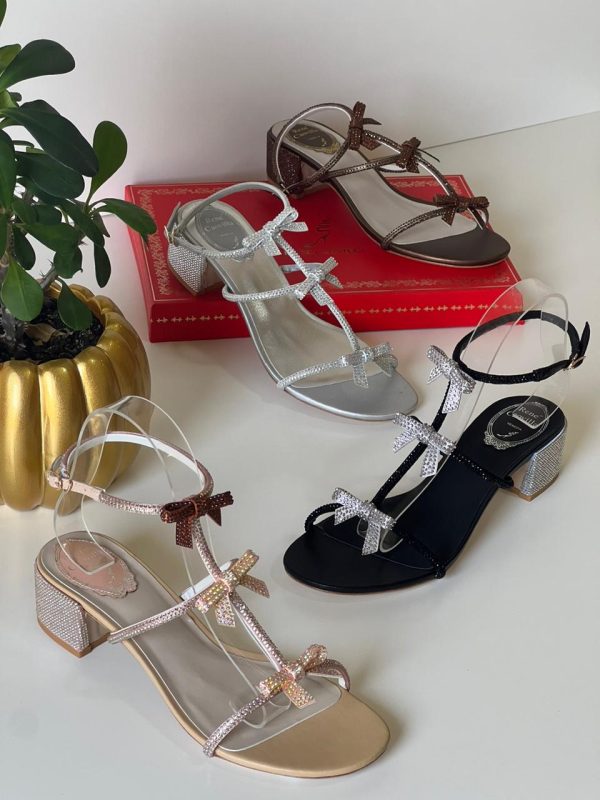 Rene Caovilla Embellished Satin Sandals