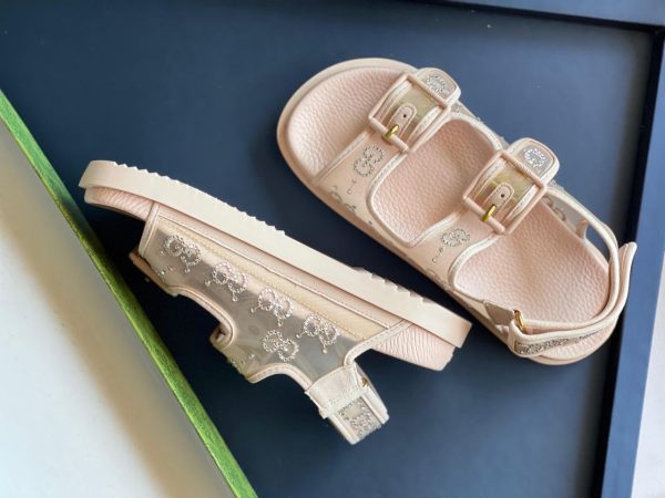 Women's GG Sandal With Crystals - Image 5