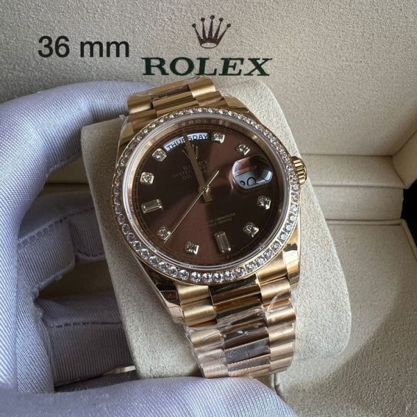 Rolex Day Date Mother Of Pearl Diamond - Image 3