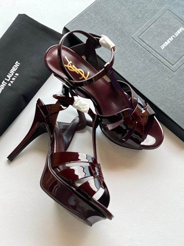 Saint Laurent Natural Tribute Heels - Image 5