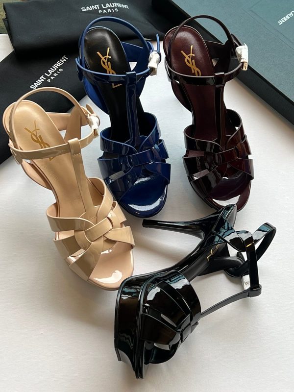 Saint Laurent Natural Tribute Heels