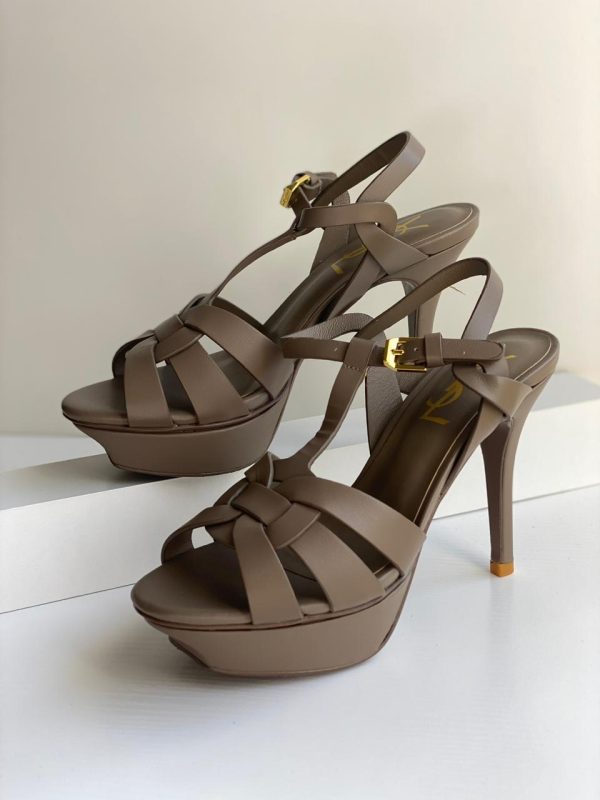 Saint Laurent Natural Tribute Heels - Image 9