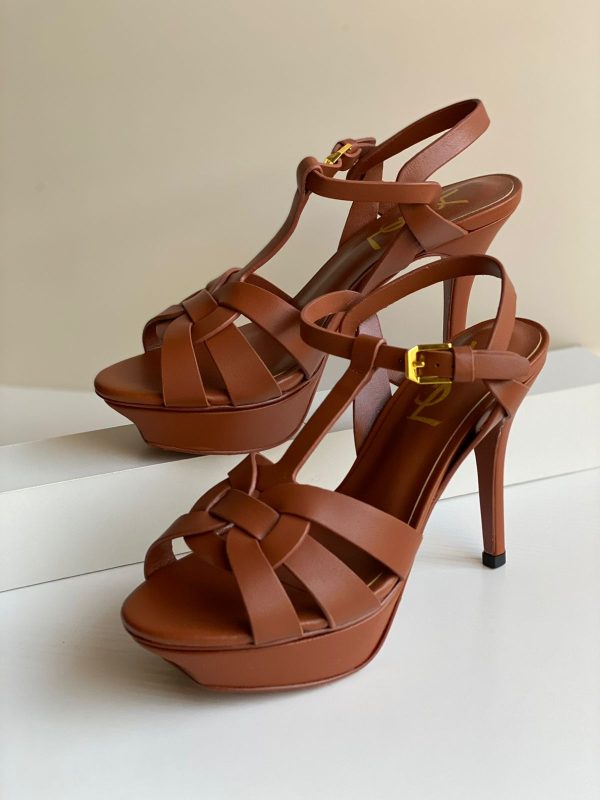 Saint Laurent Natural Tribute Heels - Image 8
