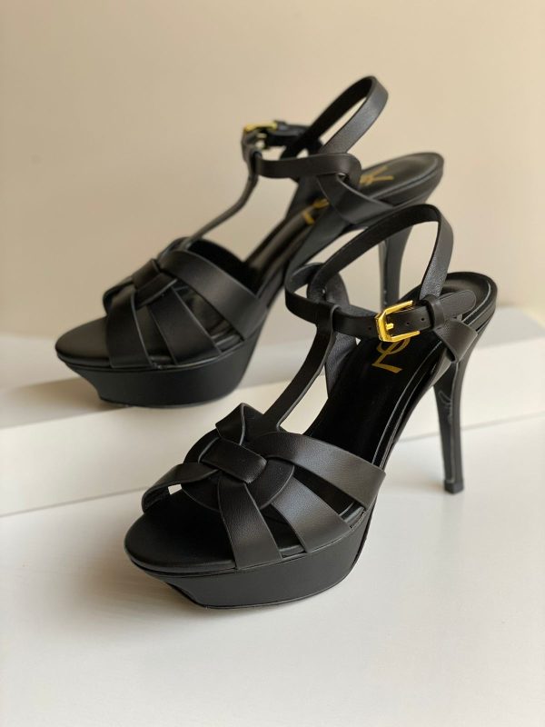 Saint Laurent Natural Tribute Heels - Image 6