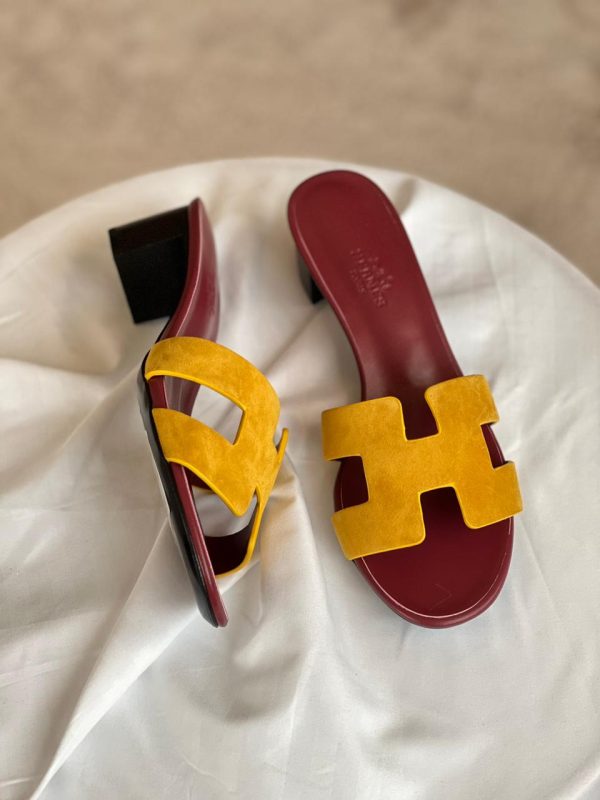 Hermès Two Tone Oran Sandals - Image 2