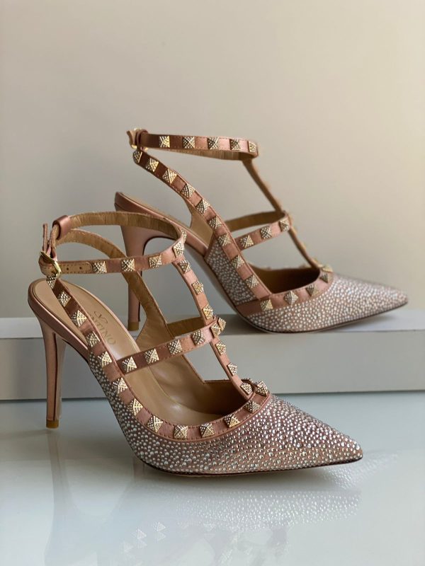 Valentino Garavani Rockstud Embellished Heels