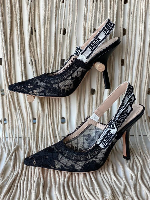 Dior Canvas Jadior Slingback Pumps