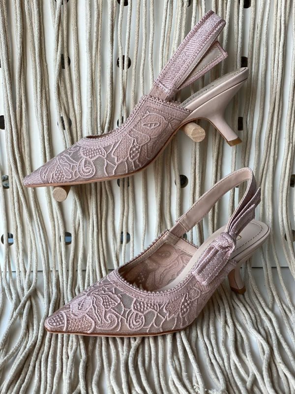 Dior Canvas Jadior Slingback Pumps - Image 3