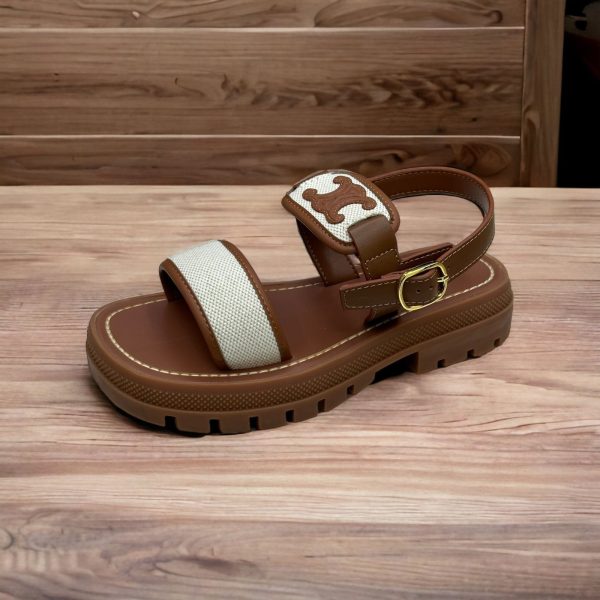 Celine Clea Triomphe Sandals - Image 5