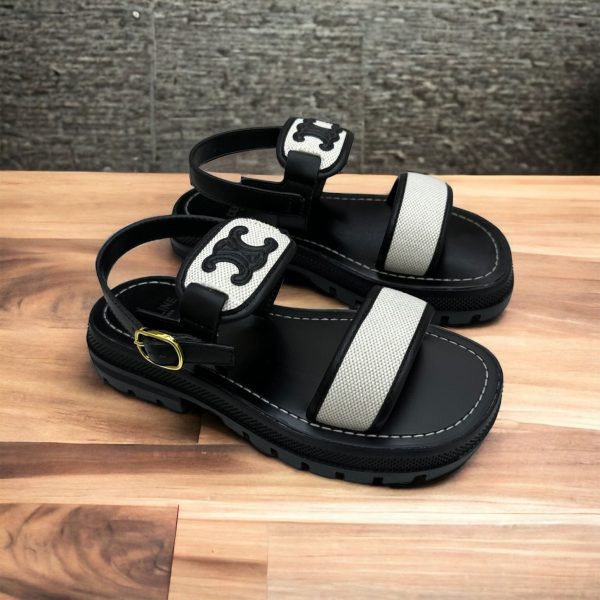 Celine Clea Triomphe Sandals - Image 3