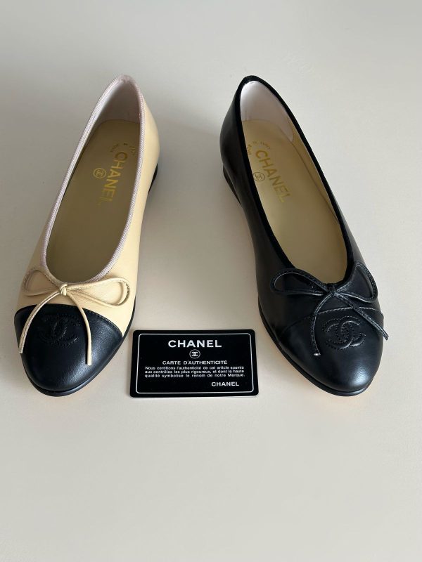 Chanel Espadrilles Lambskin Beige Flat - Image 4