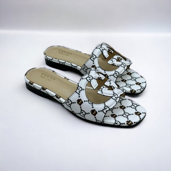 Gucci Planet Embroidery Decor Flat Sandals - Image 4