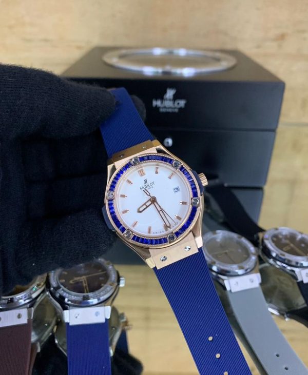 Hublot Classic Fusion Titanium Blue Diamonds