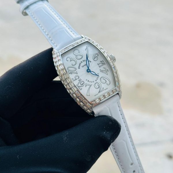 Franck Muller Cintree Curvex Baguette Diamond Platinum