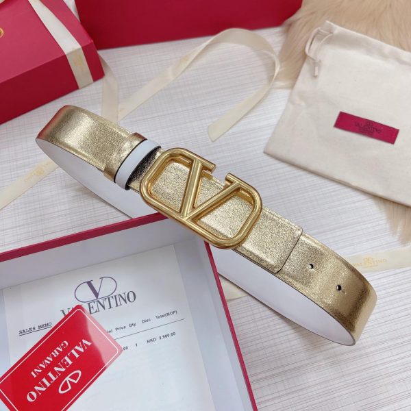 Valentino Vlogo Leather Belt - Image 3