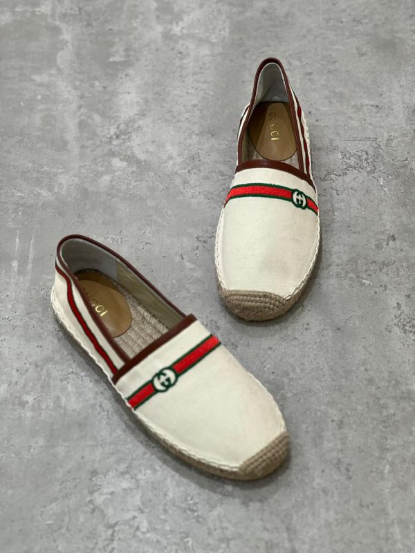 Gucci GG Logo Canvas Espadrilles - Image 5