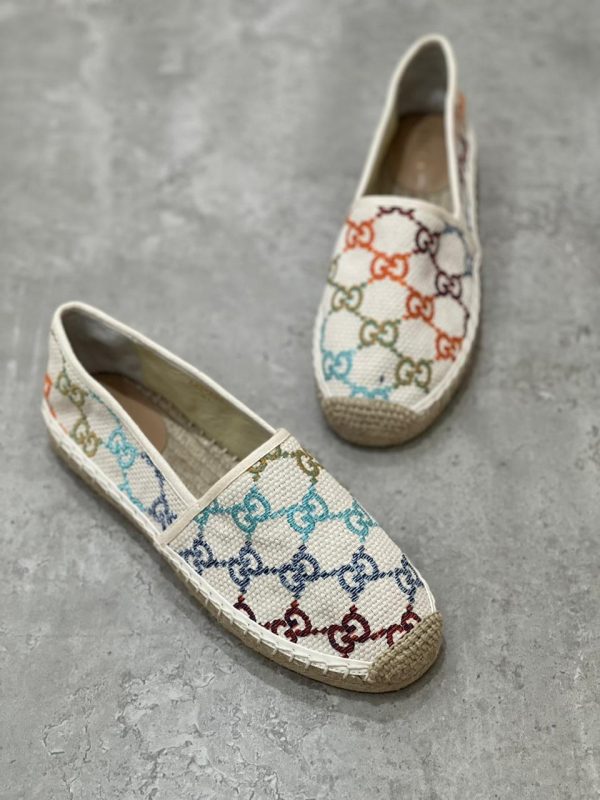 Gucci GG Logo Canvas Espadrilles - Image 3