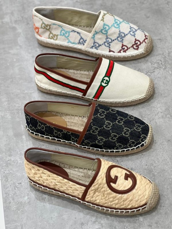 Gucci GG Logo Canvas Espadrilles