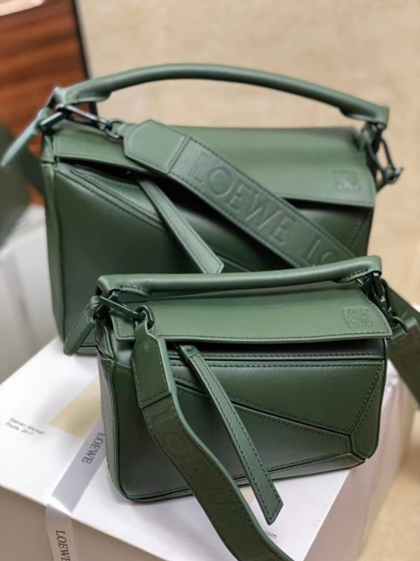 Loewe Satin Calfskin Puzzle Bag - Image 4
