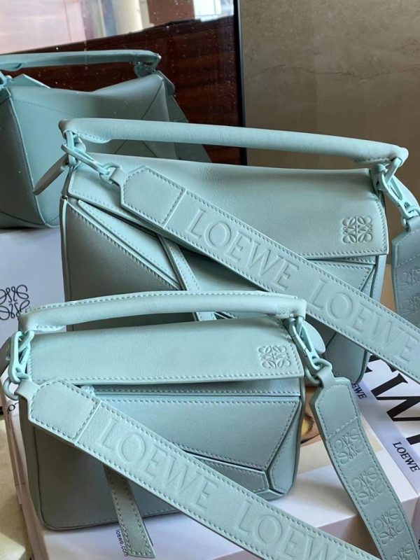 Loewe Satin Calfskin Puzzle Bag - Image 3