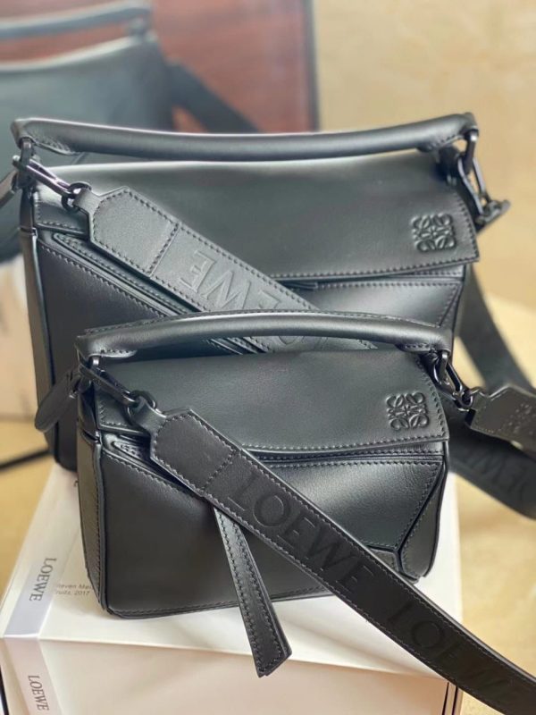 Loewe Satin Calfskin Puzzle Bag - Image 2
