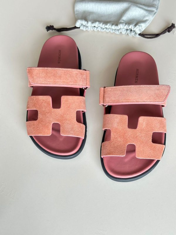 Hermes Chypre Leather Sandals For Women
