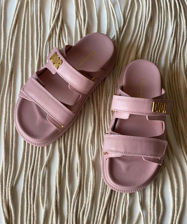 Dior Dioract Sandal Pink Lambskin - Image 3