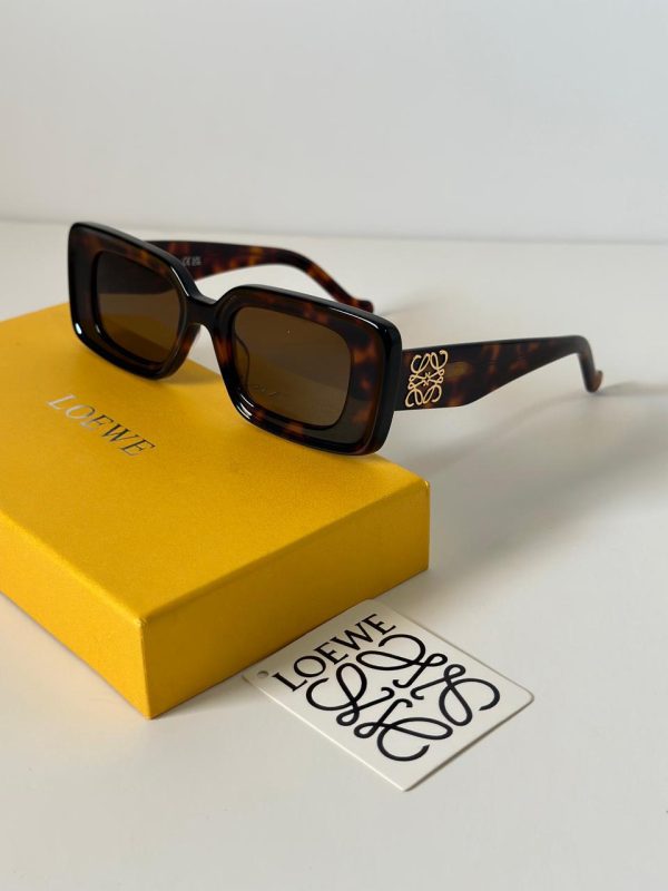 Loewe Tortoiseshell Rectangular Sunglasses