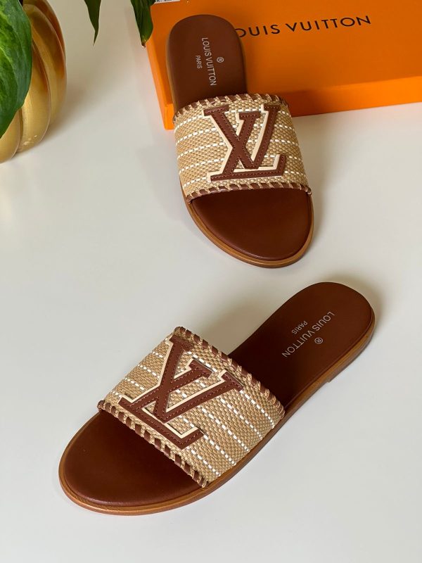 Louis Vuitton Raffia Sandals For Women - Image 4